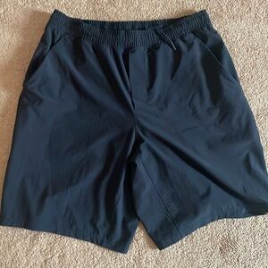 Black Mens Lululemon Pace Breaker Lined Short 7" - Large